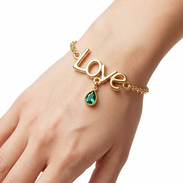 PRAO Bracelet Anti-Tarnish Love Slider (Adjustable Size)