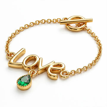 PRAO Bracelet Anti-Tarnish Love Slider (Adjustable Size)