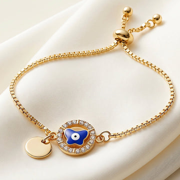 PRAO Bracelet Anti-Tarnish Evil Eye Butterfly (Adjustable Size)