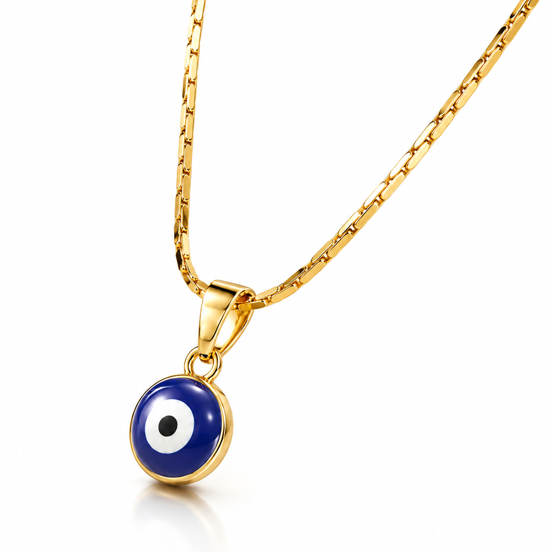 PRAO Necklace Anti-Tarnish Evil Eye Pendant