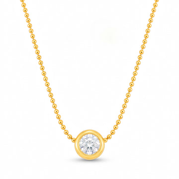 PRAO Necklace Anti-Tarnish Gold Plated Crystal Pendant