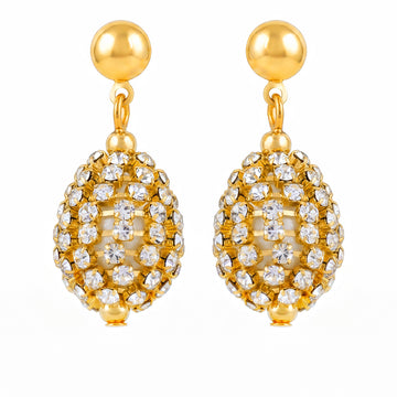 PRAO Earrings Anti-Tarnish Rhinestone Drop Danglers