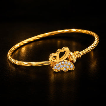 PRAO Bracelet Anti-Tarnish Butterfly Crystal (Adjustable Size)