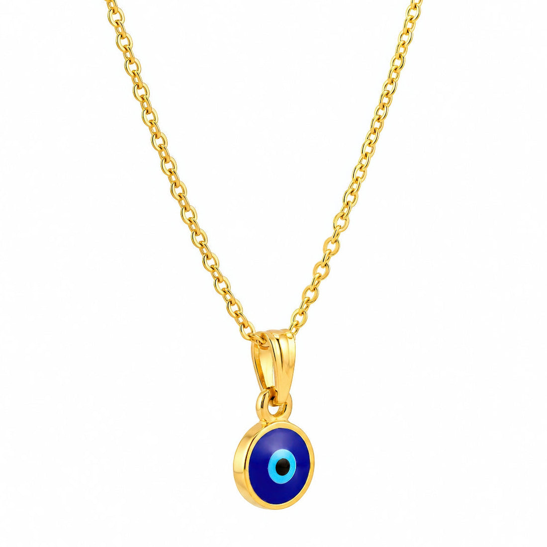 PRAO Necklace Anti-Tarnish Blue Evil Eye