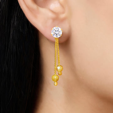 PRAO Earrings Anti-Tarnish Rhinestone Drop