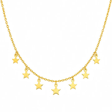 PRAO Necklace Anti-Tarnish Gold Plated Star Charm