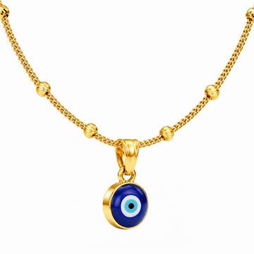 PRAO Necklace Anti-Tarnish Satellite Evil Eye
