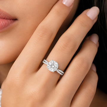 PRAO Ring Anti-Tarnish Solitaire Pavé (Adjustable Size)