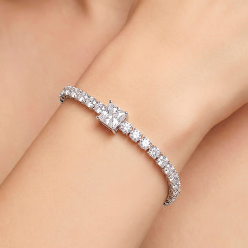 PRAO Bracelet Anti-Tarnish Solitaire Tennis (Adjustable Size)