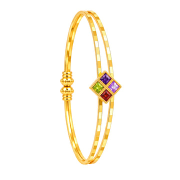 PRAO Bracelet Anti-Tarnish Diamond Grid Charm (Adjustable Size)