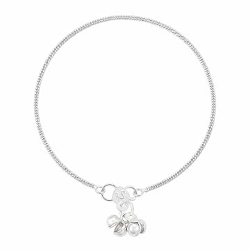 PRAO Anklet Anti-Tarnish Snake Chain Ghungroo Charm