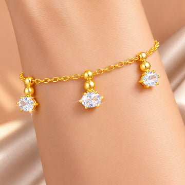 PRAO Bracelet Anti-Tarnish AD Charm Bead (Adjustable Size)