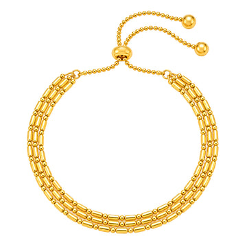 PRAO Bracelet Anti-Tarnish Multi Strand Capsule Chain (Adjustable Size)