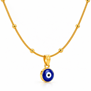 PRAO Necklace Anti-Tarnish Satellite Evil Eye