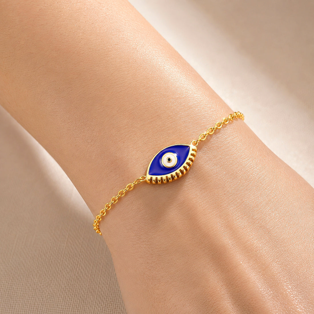 PRAO Bracelet Anti-Tarnish Evil Eye Chain (Adjustable Size)