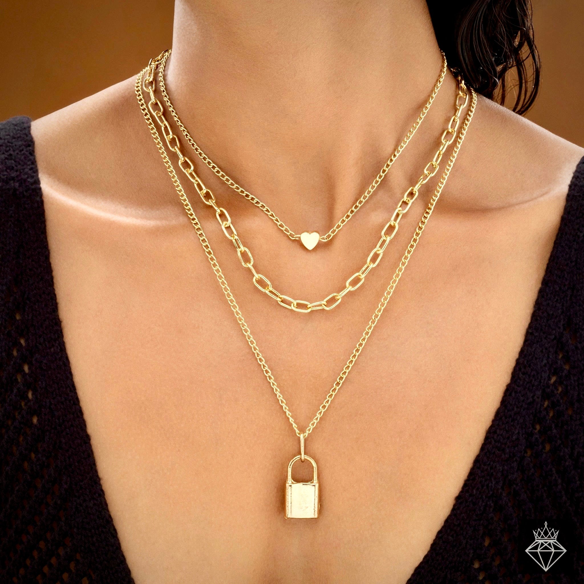 Multilayer Anti-Tarnish Gold Plated Necklace