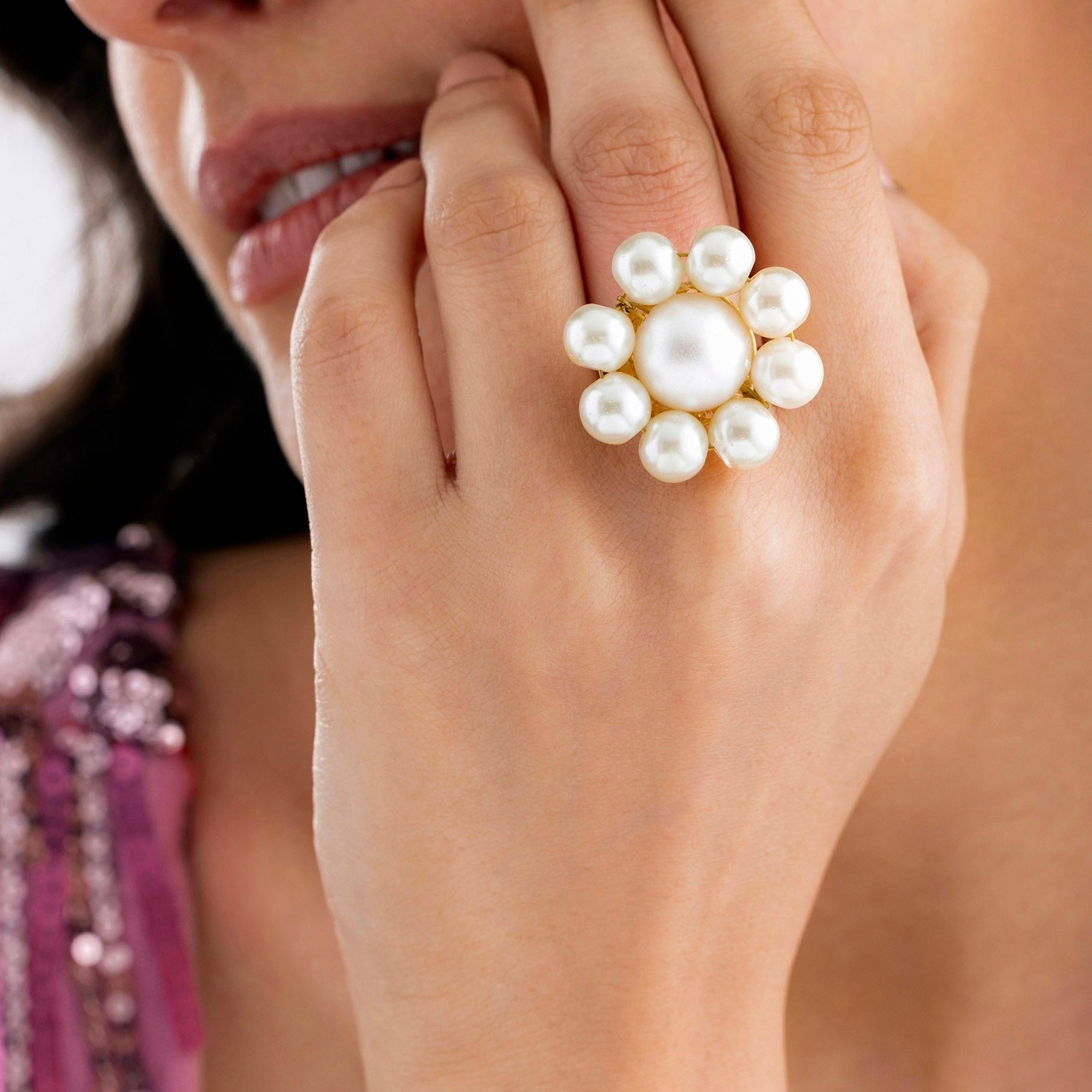 PRAO Oceanic Pearl Ring (Adjustable Size)