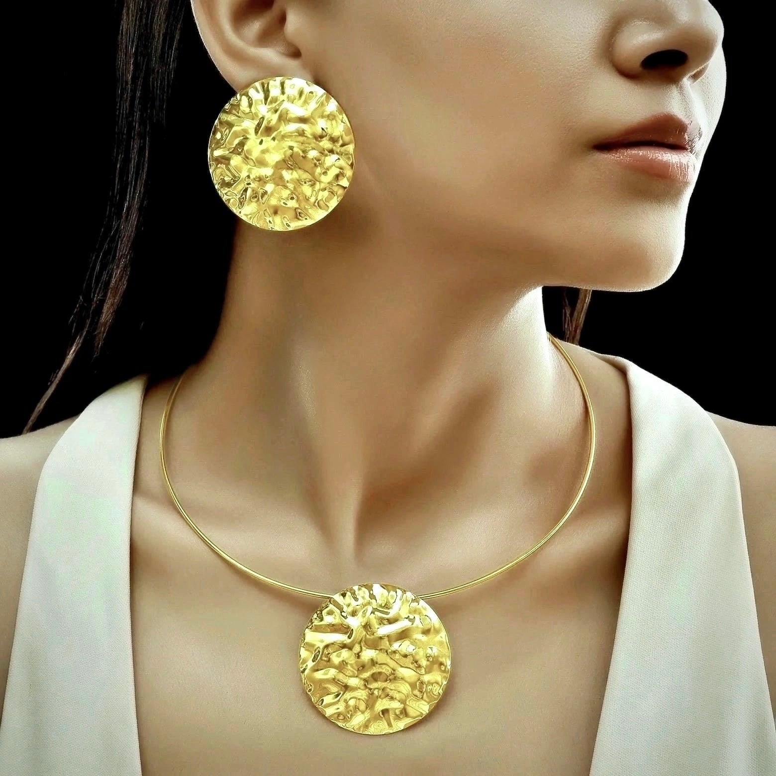 PRAO Anti-Tarnish Necklace Set With Earrings✨