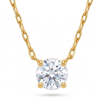 PRAO Necklace Anti-Tarnish Gold Plated American Diamond Set