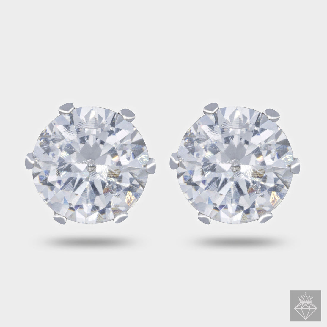 Anti-Tarnish 3 Pair Solitaire Studs By PRAO