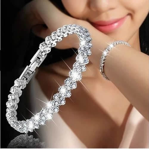 Anti-Tarnish Heart-Cut Diamond Tennis Bracelet By PRAO