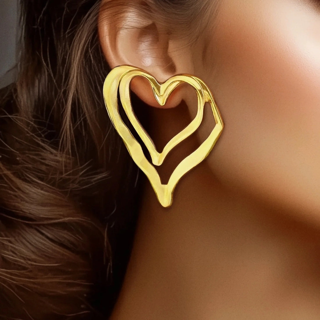 PRAO Anti-Tarnish Heart Earrings✨