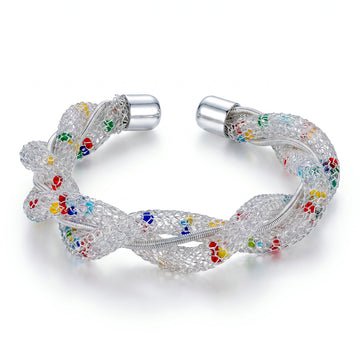 PRAO Bracelet Anti-Tarnish Seed Bead Mesh (Adjustable Size)