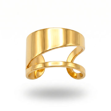 PRAO Ring Anti-Tarnish Sculptural Design (Adjustable Size)
