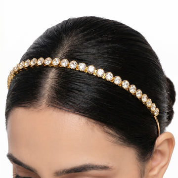 PRAO Hairband Anti-Tarnish Crystal Metal