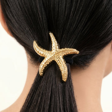 PRAO Hair Tie Anti-Tarnish Starfish Elastic