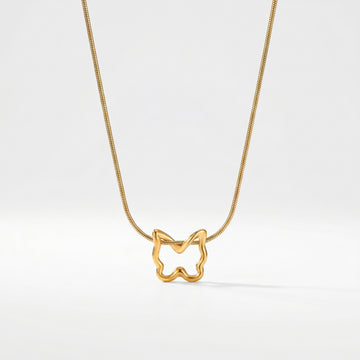 PRAO Necklace Anti-Tarnish Minimalist Butterfly Snake Chain