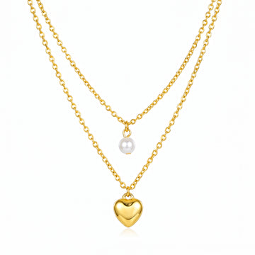 PRAO Necklace Anti-Tarnish Multilayered Chain