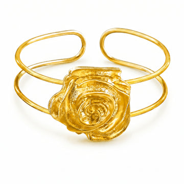 PRAO Bracelet Anti-Tarnish Golden Rose (Adjustable Size)
