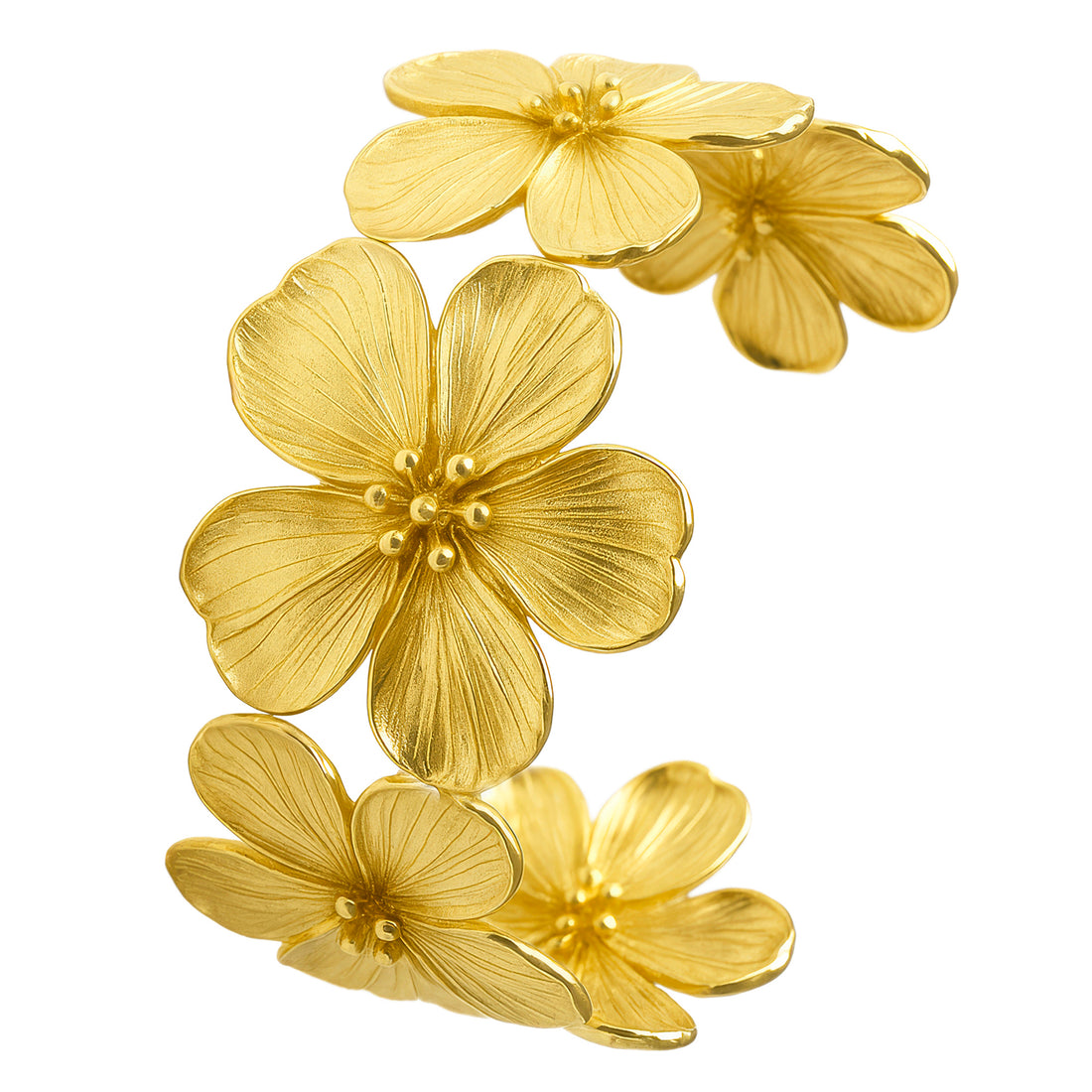 PRAO Anti-Tarnish Golden Flower Bracelet (Adjustable Size)✨