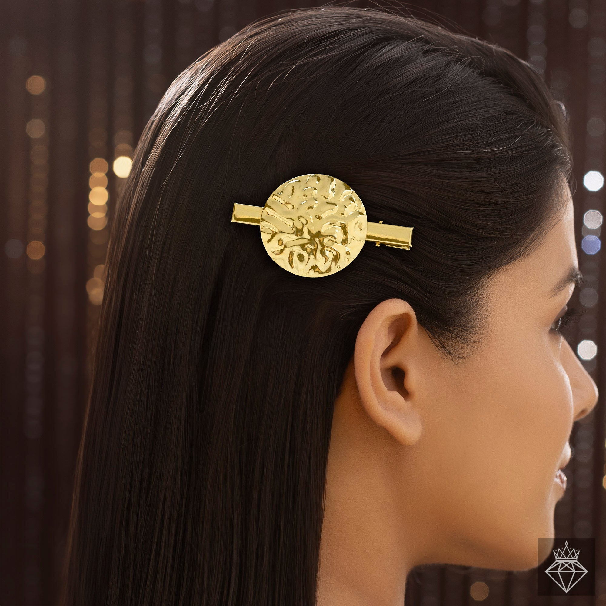 PRAO Anti-Tarnish Hammered Coin Hairpin✨