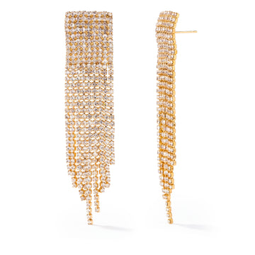 PRAO Earrings Anti-Tarnish Crystal Danglers