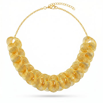 PRAO Necklace Anti-Tarnish Golden Spring
