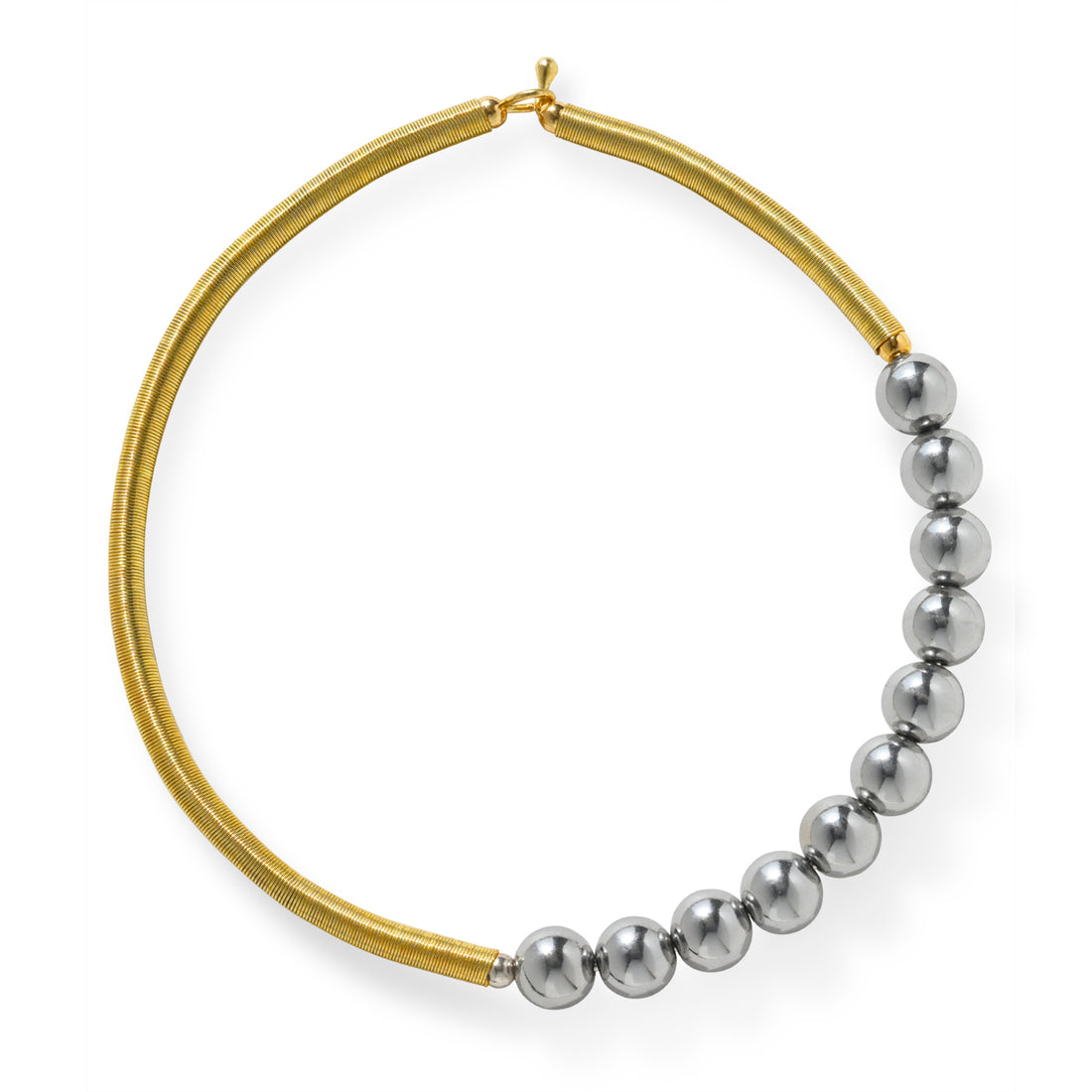 PRAO Anti-Tarnish Spring & Balls Hasli Necklace✨