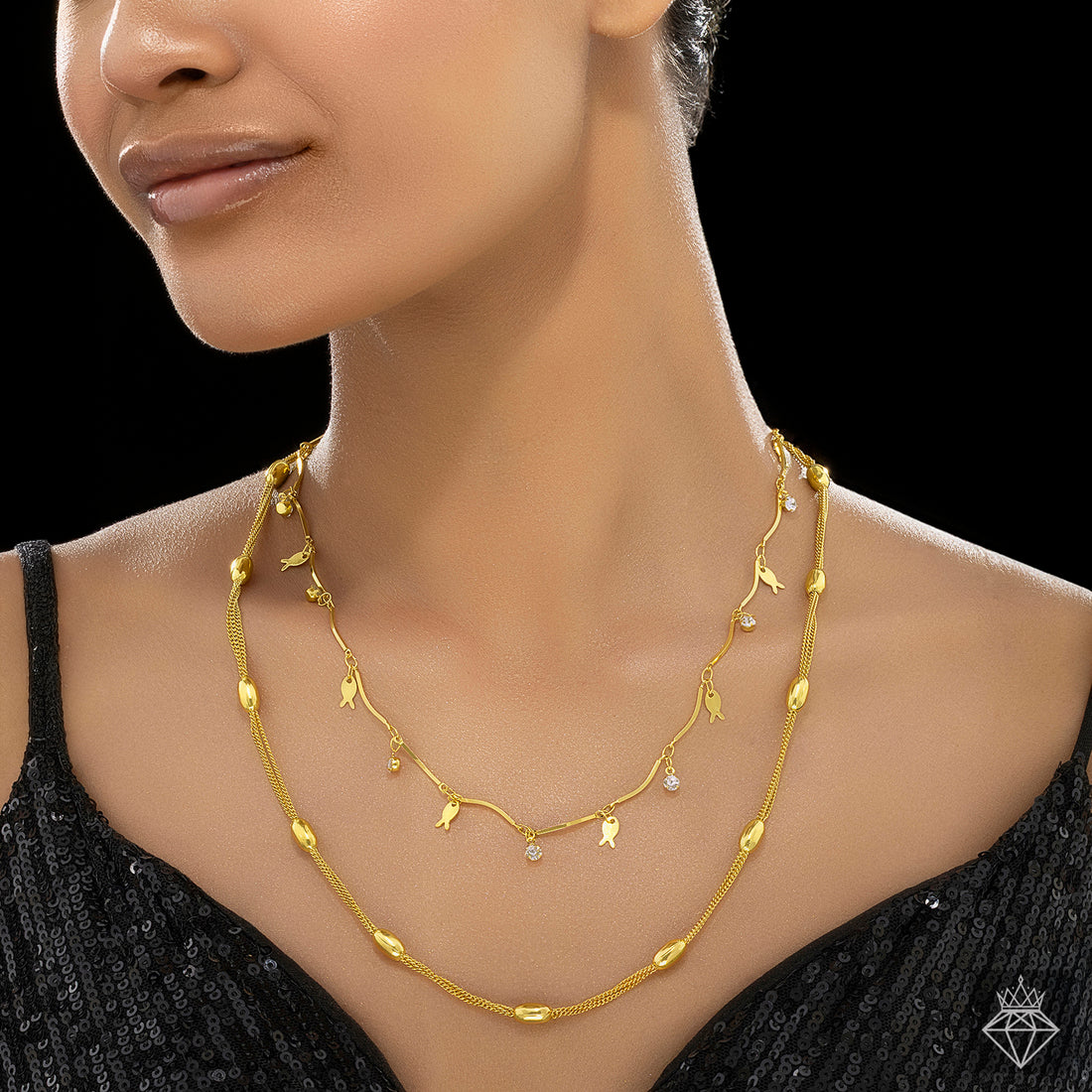 PRAO Anti-Tarnish Double Layer Chain Necklace✨