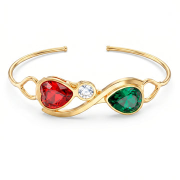 PRAO Bracelet Waterproof Crystal Bangle (Adjustable Size)