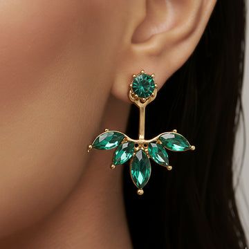 PRAO Earrings Anti-Tarnish Solitaire Designer Drop Studs