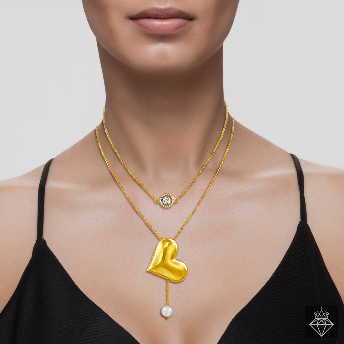 PRAO Anti-Tarnish Double Layer Necklace✨