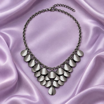 PRAO Necklace Anti-Tarnish Drop Charm Statement Set