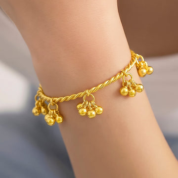 PRAO Bracelet Anti-Tarnish Ghungroo Bangle (Adjustable Size)