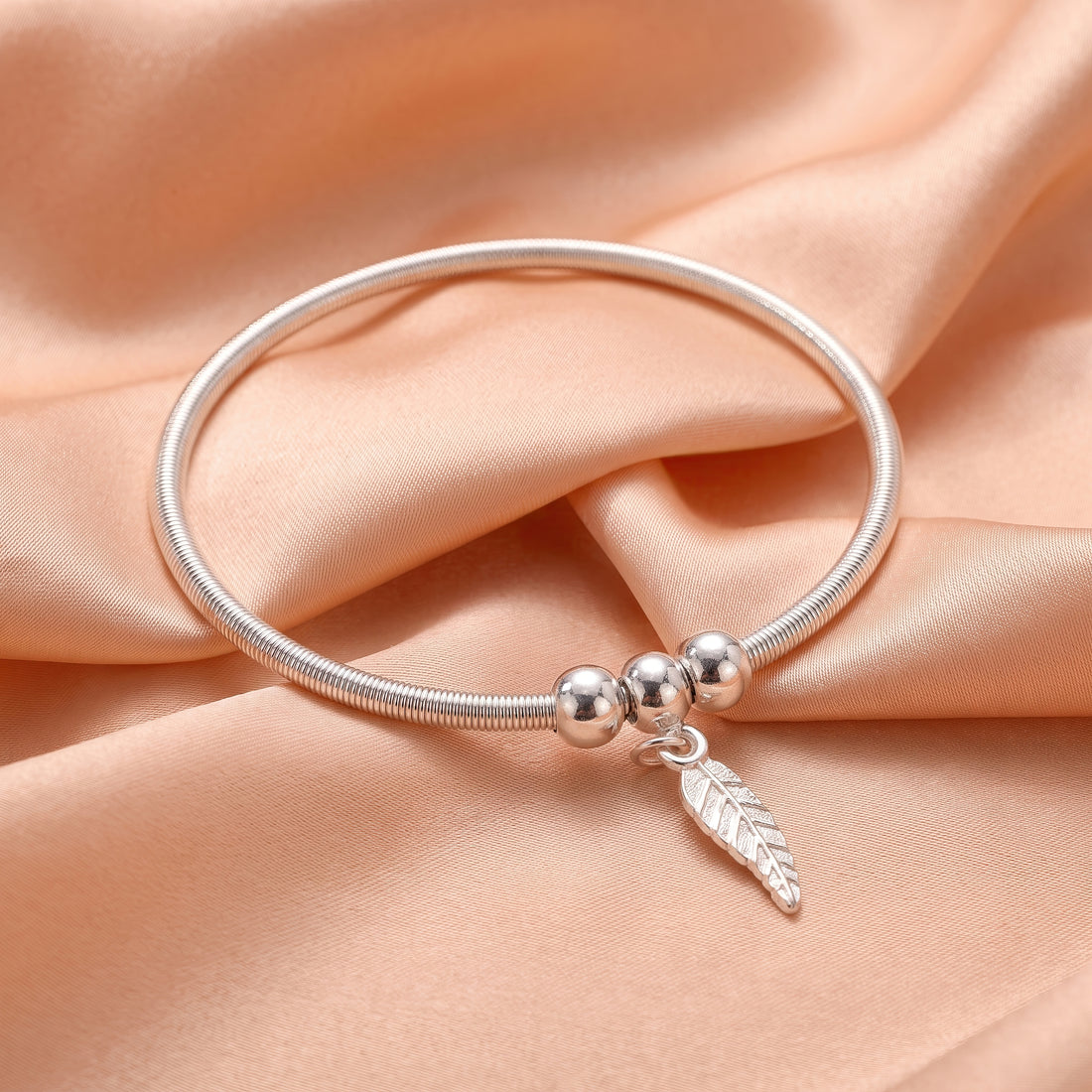 PRAO Anklet Anti-Tarnish Feather Snake Chain