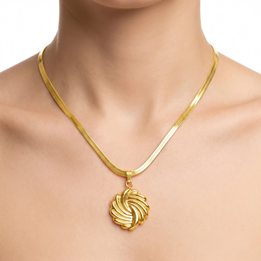 PRAO Necklace Anti-Tarnish Fireworks-Inspired Pendant