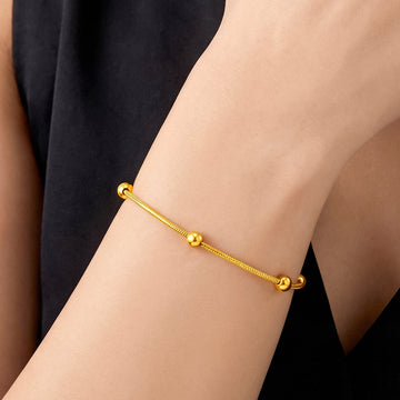 PRAO Bracelet Anti-Tarnish Heart Chain (Adjustable Size)
