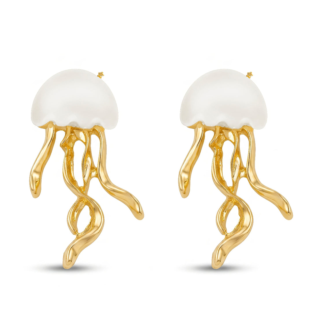 PRAO Earrings Anti-Tarnish Jellyfish Drops