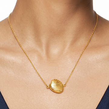 PRAO Necklace Anti-Tarnish Shell Pendant