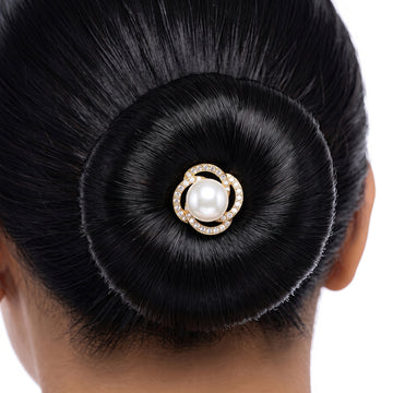 PRAO Bun Pin Anti-Tarnish Pearl Swirl